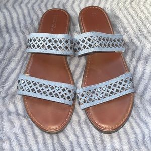 Merona Brown Sandals with Gemstones